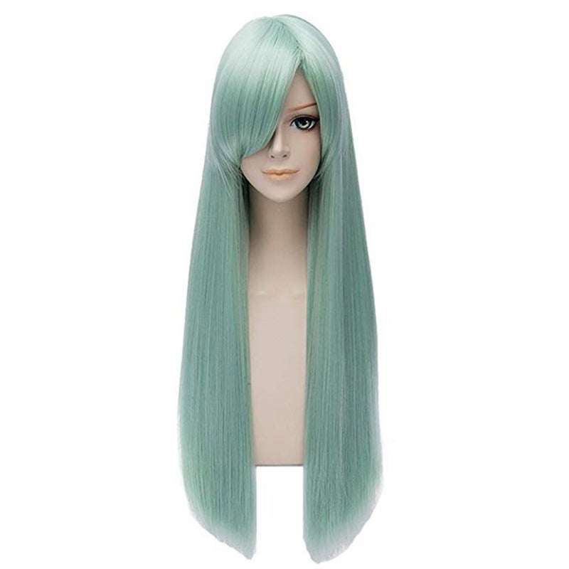 Aicos Alacos Long Green Anime Costumes Halloween Wig for the Seven Deadly Sins Elizabeth Liones +Cap - Image 4